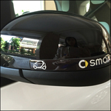 奔驰Smart汽车改装装饰车贴 滴胶后视镜防擦条防碰条门拉手防撞条