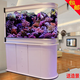 子弹头生态金鱼缸欧式玻璃创意水族箱鞋柜屏风隔断1米1.2米1.5米