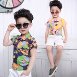 童装男童夏装套装4-5-6-7岁2016新款韩版潮宝宝短袖POLO衫两件套