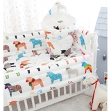 韩国进口婴儿床上用品套件婴儿床品床围婴儿/宝宝纯棉床围套装
