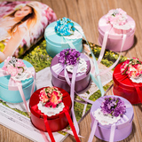 欧式婚礼喜糖盒子批发婚庆用品紫色马口铁结婚糖盒圆形礼品包装盒