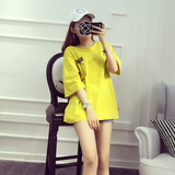 六公主 2016夏季新款韩版时尚宽松字母印花短袖纯色休闲T恤女