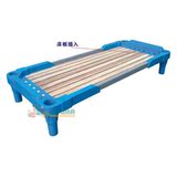 幼儿园儿童专用床塑料木板幼儿床 午休睡床 单人床 叠叠小床 KL