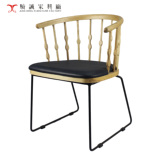 设计师椅实木餐椅水曲柳木圈椅北欧简约现代风格宜家休闲阳台椅子