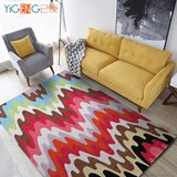 简约现代抽象个性地毯客厅茶几地毯卧室满铺腈纶长方形床边毯定制