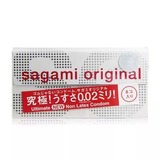 日本进口正品SAGAMI幸福相模002原创超薄非乳胶聚氨酯防过敏6只装