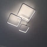 简约客厅灯吸顶灯 方形led创意卧室餐厅灯具个性时尚房间灯饰铝材