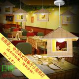 东南亚 中国 日本 韩国 风格 田园 主题 餐厅 温馨  草席小屋吊灯