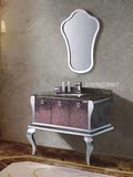1米 304不锈钢浴室柜奢华欧式新古典意式浴柜后现代高档洗脸柜