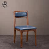 北欧简约实木餐椅\宜家北美黑胡桃餐桌椅\设计师创意餐椅、咖啡椅