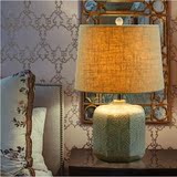 欧式台灯创意陶瓷卧室床头灯结婚庆客厅装饰温馨现代简约可调节光