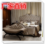欧式床双人床实木床 1.8米1.5m新古典结婚床布艺公主床 欧式家具