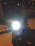 电动车前灯LED高亮内置喇叭电动自行车前大灯36v/48v滑板锂电车灯