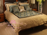 中式中国风古典民族风美式床上用品样板房样板间软装床品多件套
