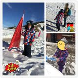 儿童滑雪服套装加厚男童女童外贸滑雪衣裤中大童防水防风冲锋衣冬