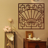 中式传统实木纹花纹墙贴 书房茶馆装饰腰线贴纸 茶楼窗户玻璃贴膜