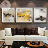 欧式简约现代抽象油画 典雅 客厅卧室走廊装饰画印象派纯手工挂画