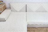 春夏季防滑防静电纯白色沙发垫全棉四季布艺沙发坐垫双面简约现代