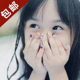 刘楚恬同款 可爱亲子趣味安全卡通儿童宝宝美甲指甲贴紙环保无毒