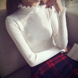 韩版秋衣长袖t恤女学生小衫内搭秋季外穿紧身打底衫女短款上衣潮