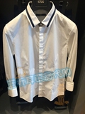 GXG男装 代购专柜现货2016最新秋款白色休闲长袖衬衫 63203156