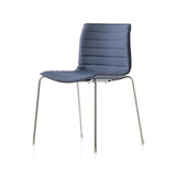 椅世界-高档布艺餐椅 真皮休闲椅 软包椅子 创意个性家具DC-2077B
