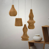 【酷爱灯饰】米兰设计新款木头组合吊灯 艺术葫芦吊灯餐厅客厅灯