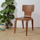 迪美QM曲木椅北欧宜家实木餐椅简约咖啡厅椅设计创意椅酒店椅子