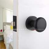 正品黑色球形锁简约美式浴室保险锁室内房门把手简欧式卧室门锁具