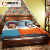 现代新中式双人床1.8米 简约婚床大床成人单人床1.5米卧室家具