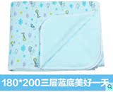 三层婴儿隔尿垫双面加厚纯棉超大防水床单老人尿垫护理垫经期床垫