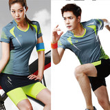 2016新款韩国羽毛球服乒乓球服男女套装运动跑步速干T恤短袖透气
