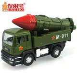 伶俐宝  导弹发射车军事合金汽车模型声光回力火箭炮儿童礼品玩具
