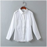 夏季新款韩版修身显瘦白领打底时尚百搭长袖衬衫女B7-2966-3 XD