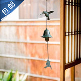 包邮出口日本金属挂饰日式铁器铸铁南部风铃创意小鸟挂件园艺杂货