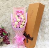 【天天特价】情人节香皂玫瑰花束礼盒花束肥皂花生日礼物送女友