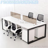 云南昆明办公家具办公桌四人组合屏风隔断桌椅现代简约钢架位新款