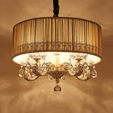 现代简约锌合金水晶吊灯 简欧式吸吊两用 客厅餐厅卧室LED吸顶灯