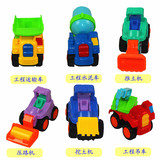 儿童迷你惯性工程车宝宝回力玩具车挖掘机男孩小汽车玩具小车套装