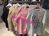 部分现货佳小家韩国专柜正品代购SJYP新款大字母系列马卡龙色卫衣