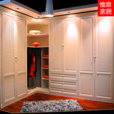 北京定做欧式整体衣柜卧室现代简约多功能实木平开门组装衣橱定制