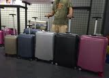 25寸外贸原单专柜出口拉丝旅行箱学生单拉杆铝框行李箱家新*原单