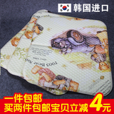 韩国进口小熊可折叠坐垫泰迪熊椅垫方便携带洗澡垫小熊椅子坐垫
