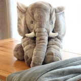 宜家雅特斯托大象宝宝睡觉枕靠垫抱枕被子两用折叠空调被毛绒毯子