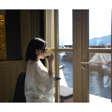 MFHK高级定制 谷雪维尔杂志款限量发售欧根纱精致重工刺绣连衣裙