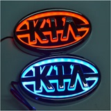包邮 起亚5D车标改装灯 K5福瑞迪索兰托赛拉图专用LED车标装饰灯