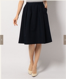 5折娜娜酱日本专柜正品代购 23区轻薄棉质双交叉裙子SKWOLM0351