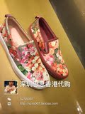 Gucci/古奇2016新款女鞋圆头印花运动鞋408510/408511香港代购