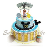 上海同城配送包邮卡通蛋糕周岁儿童生日蛋糕宝宝生日蛋糕双层蛋糕