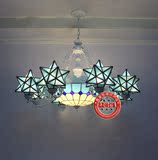 蓝色星星创意个性地中海吊灯餐厅酒吧卧室温馨灯饰简约儿童房间灯